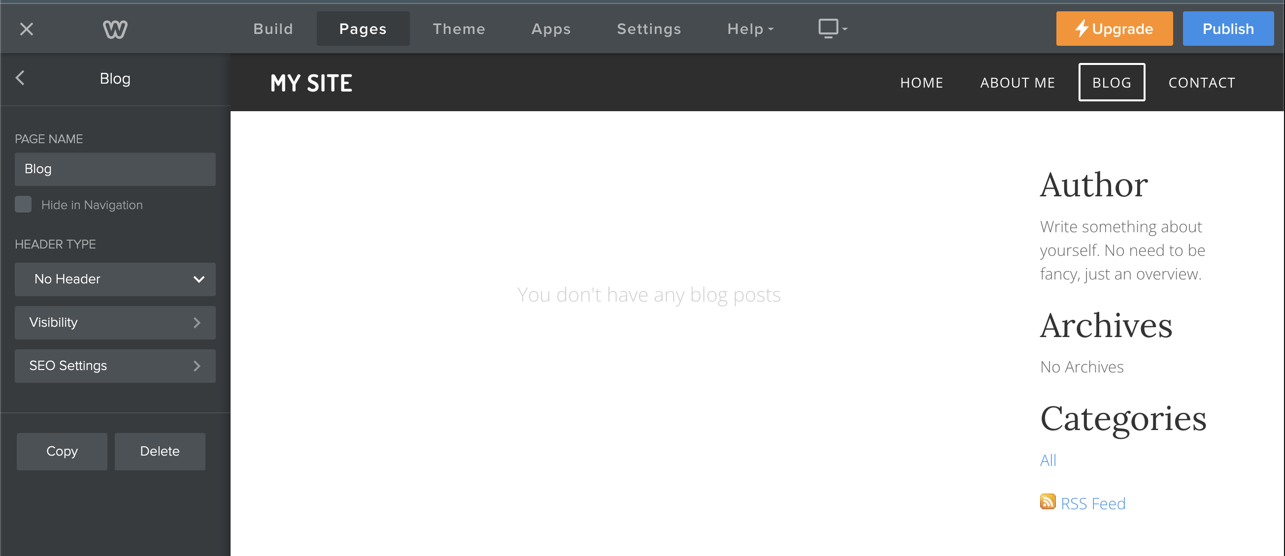 Weebly Blog CMS Rss Feed