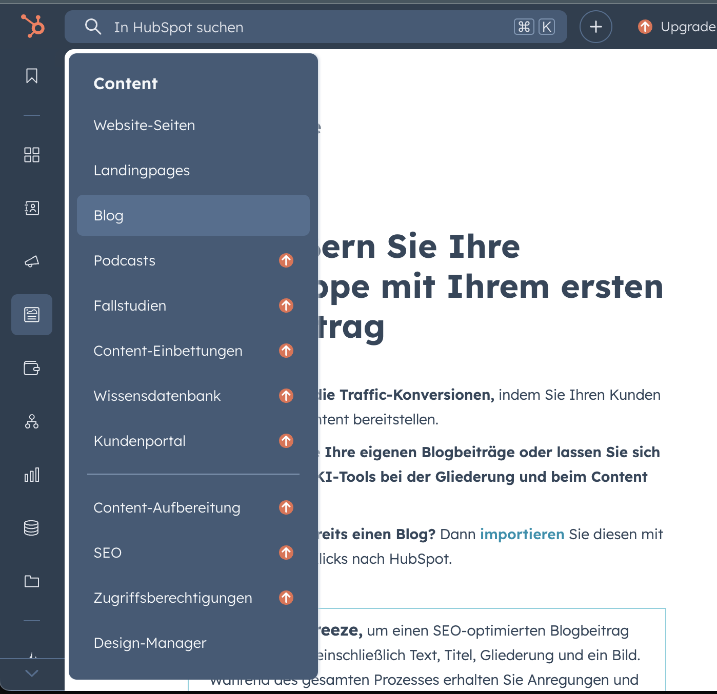 Hubspot Rss Feed Einrichten Schritt 1
